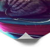 Pug Dog Art Poster (Hoek)