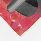 Pug Dog Auto met hart Valentijns Fleece Deken (Hoek)