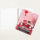 Pug Dog Auto met hart Valentijns Planner (Display)
