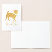 Pug Dog Baby shower Thema Puppy Gender Neutraal Folie Kaarten (Display)