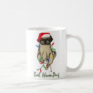 Pug Dog Bah Humpug Funny Kerstmis Koffiemok
