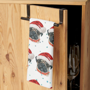 Pug Dog Breed Christmas Stars Theedoek