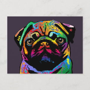 Pug Dog Briefkaart