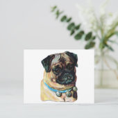 Pug Dog  Briefkaart (Staand voorkant)
