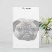 Pug dog briefpapier (Staand voorkant)