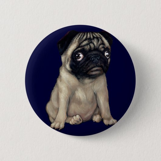 Pug Dog Button (Voorkant)