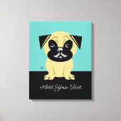 Pug Dog Canvas Afdruk (Voorkant)