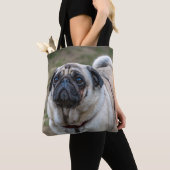Pug dog Canvas tas (Dichtbij)