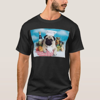 Pug Dog Chef T-shirt
