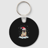 Pug Dog Christmas Men Women (1) Sleutelhanger (Voorkant)
