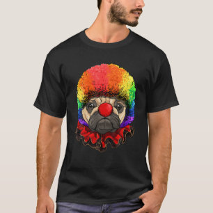 Pug Dog Clown Carnival Circus Staff Puppy Dog T-shirt