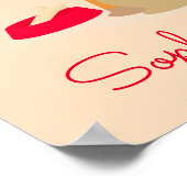 Pug dog Cute pug girl' decor Poster (Hoek)