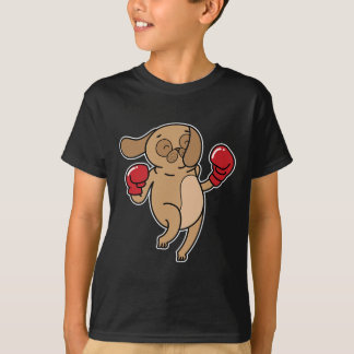 Pug Dog doet aan boksen T-shirt