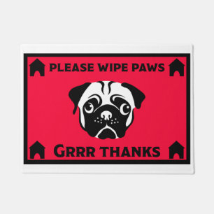 Pug Dog Eigenaars Home Doormat Deurmat