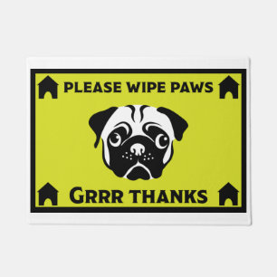 Pug Dog Eigenaars Home Doormat Deurmat
