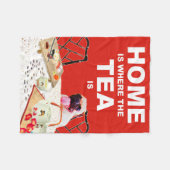 Pug Dog Fleece Throw Blanket Deken (Voorkant (Horizontaal))