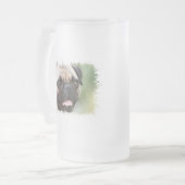 Pug Dog Frosted Beer Mok (Voorkant links)