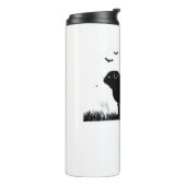 Pug Dog - Halloween Moon Silhouette Classic T-Shir Thermosbeker (Gedraaid links)