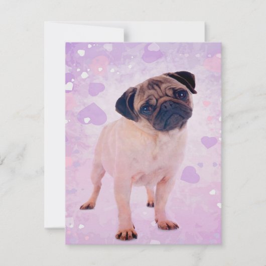 Pug Dog Kaart (Voorkant)