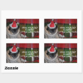 Pug Dog Kerst stickers (Vel)