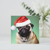 Pug Dog Kerstmis (Staand voorkant)
