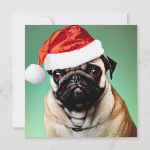 Pug Dog Kerstmis