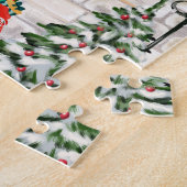 Pug Dog Kerstmis Legpuzzel (Zijkant)