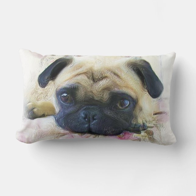 Pug Dog Kussen (Voorkant)