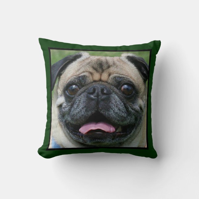 Pug Dog Kussen (Voorkant)