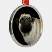 Pug Dog & Mok Pet-liefhebbers Ornament (Rechts)