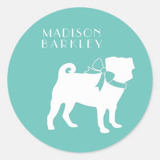 Pug Dog Puppy Classic Round Sticker
