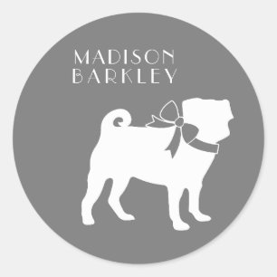 Pug Dog Puppy Classic Round Sticker