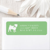 Pug Dog Puppy Label (Insitu)