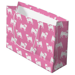Pug Dog Puppy Large Gift Bag Groot Cadeauzakje