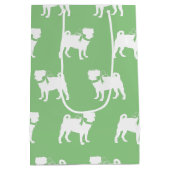 Pug Dog Puppy Medium Gift Bag Medium Cadeauzakje (Achterkant)