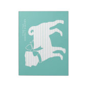 Pug Dog Puppy Notepad Notitieblok (Gedraaid)