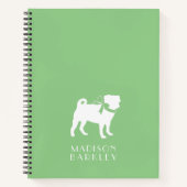 Pug Dog Puppy Notitieboek (Voorkant)