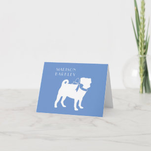 Pug Dog Puppy Notitiekaartje