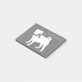 Pug Dog Puppy Post-it Notes (Schuin)