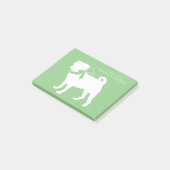 Pug Dog Puppy Post-it Notes (Schuin)