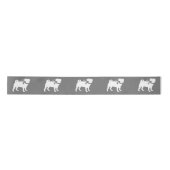Pug Dog Puppy Satin Ribbon Lint (Voorkant)