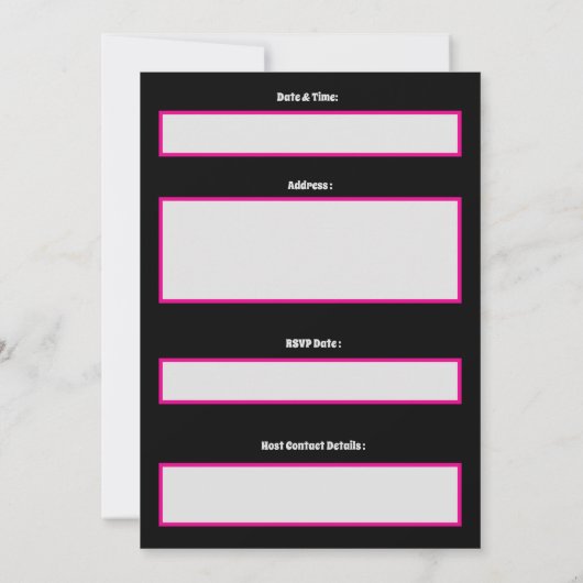 Pug Dog Speciale uitnodiging (Achterkant)