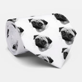 Pug Dog Stropdas (Opgerold)