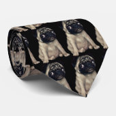 Pug Dog Stropdas (Opgerold)