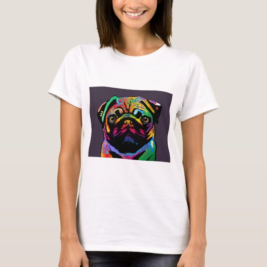 Pug Dog T-shirt (Voorkant)