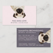 Pug Dog Visitekaartje (Voorkant / Achterkant)