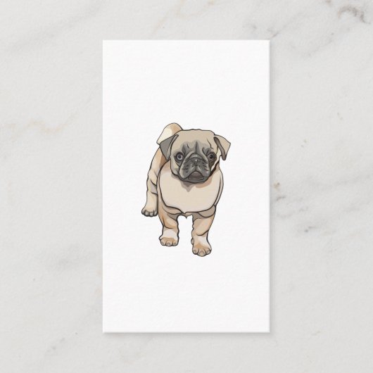 Pug Dog Visitekaartjes (Voorkant)