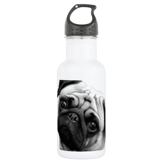 Pug Dog Waterfles (Voorkant)