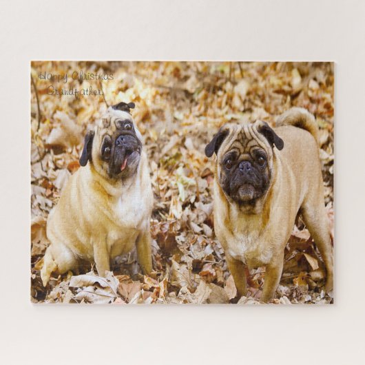 Pug Dogs. Legpuzzel (Horizontaal)