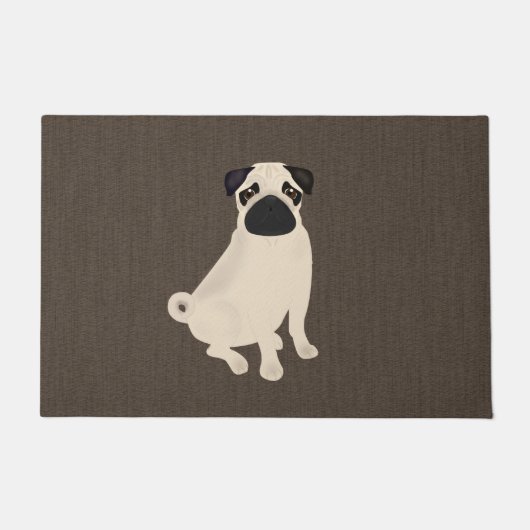 Pug Doormat Deurmat (Voorkant)
